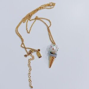 Kate Spade Gold Ice Cream Cone Necklace